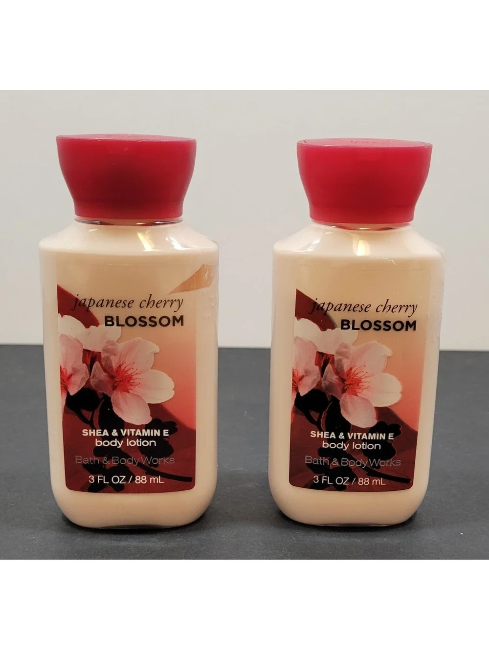 New Bath & Body Works 3 oz Japanese Cherry Blossom Body Lotion Travel-Lot of 2